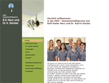 Tablet Screenshot of praxis-nerz-gueckel.de